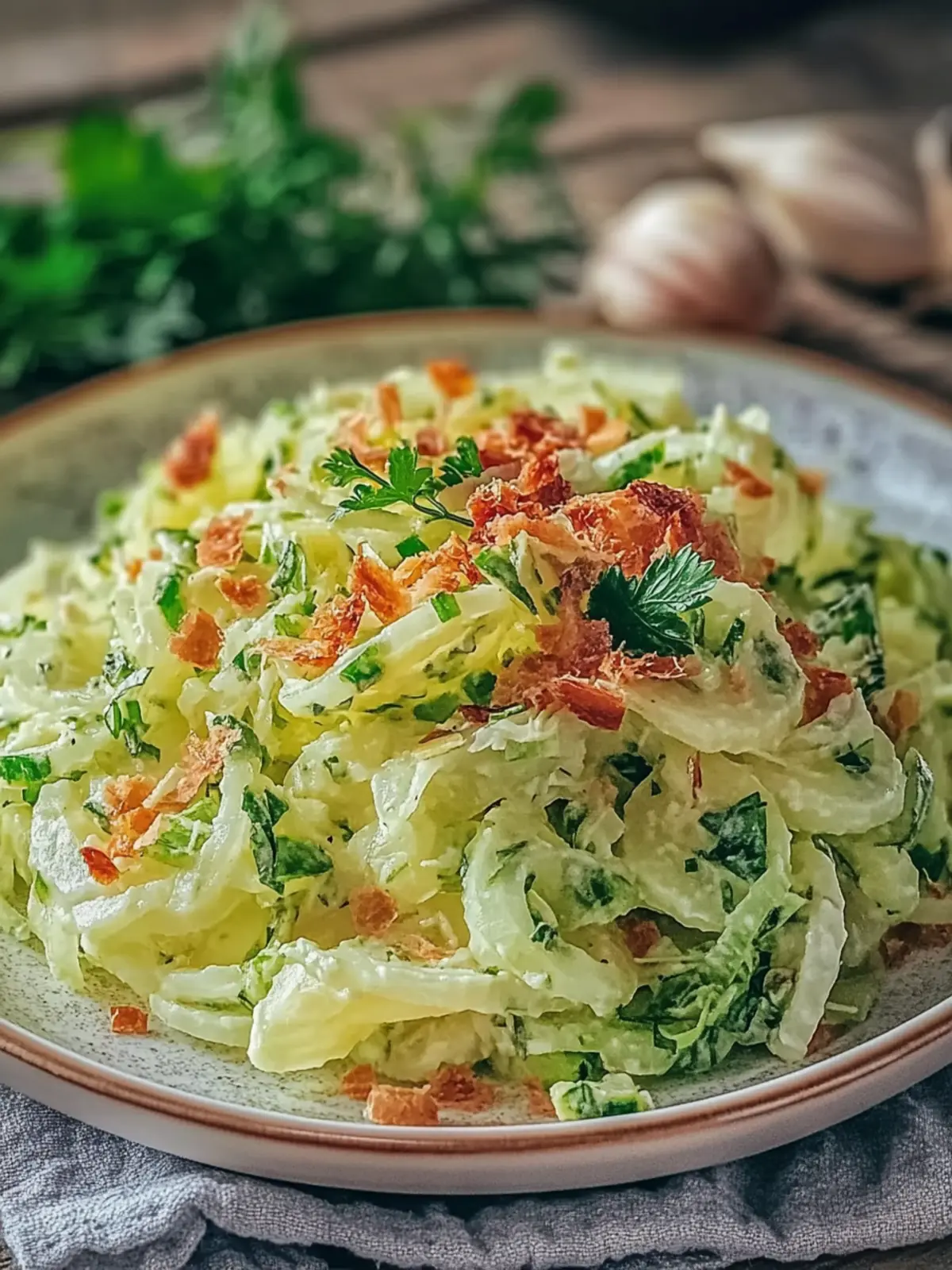 Frischer Kohlrabi-Möhren-Salat mit cremigem Joghurt-Dressing 3 Frischer Kohlrabi-Möhren-Salat