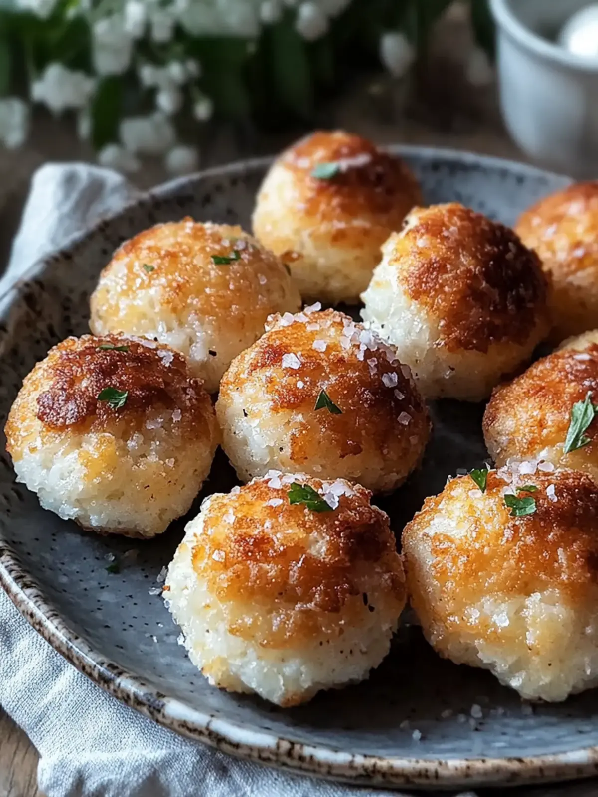Knusprige Reisbällchen aus der Heißluftfritteuse - Gesund und Lecker 4 Knusprige Reisbällchen aus der Heißluftfritteuse