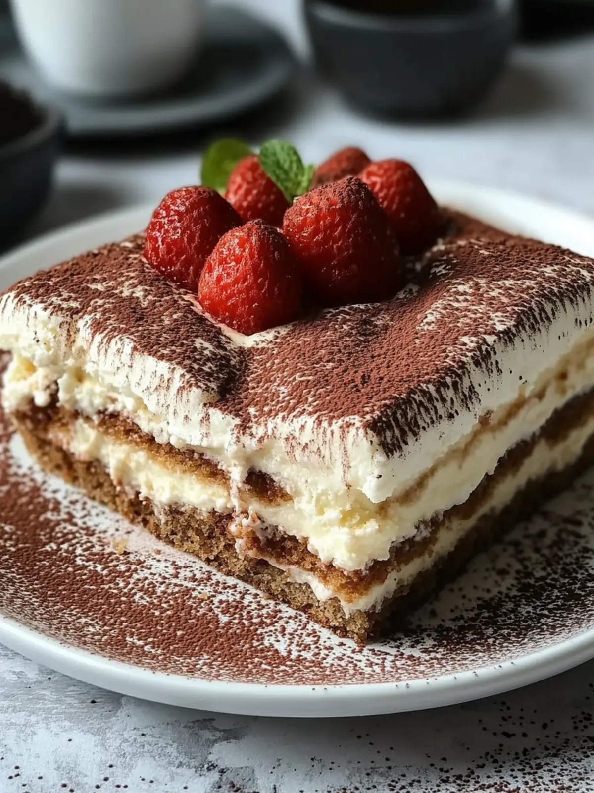 Dekadent Cremiger Italienischer Tiramisu Käsekuchen für Genießer 3 Dekadent Cremiger Italienischer Tiramisu Käsekuchen