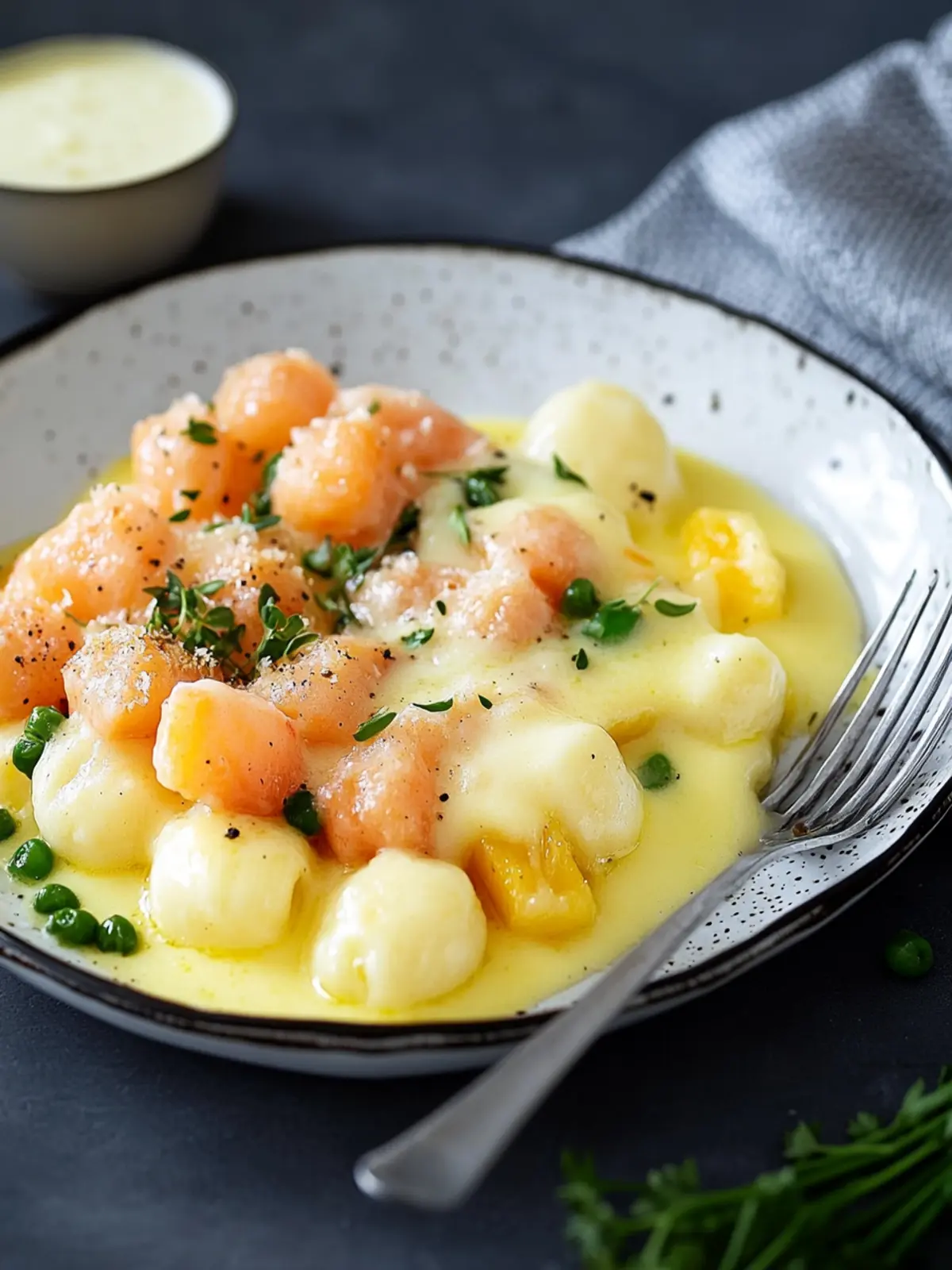Teigtaschenauflauf mit Gemüse und Sauce Hollandaise leicht gemacht 2 Teigtaschenauflauf mit Gemüse und Sauce Hollandaise
