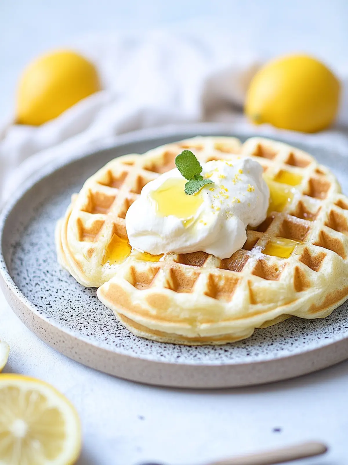 Zitronen-Mohnsamen-Waffeln: Leichte Genussmomente zum Frühstück 5 Zitronen-Mohnsamen-Waffeln