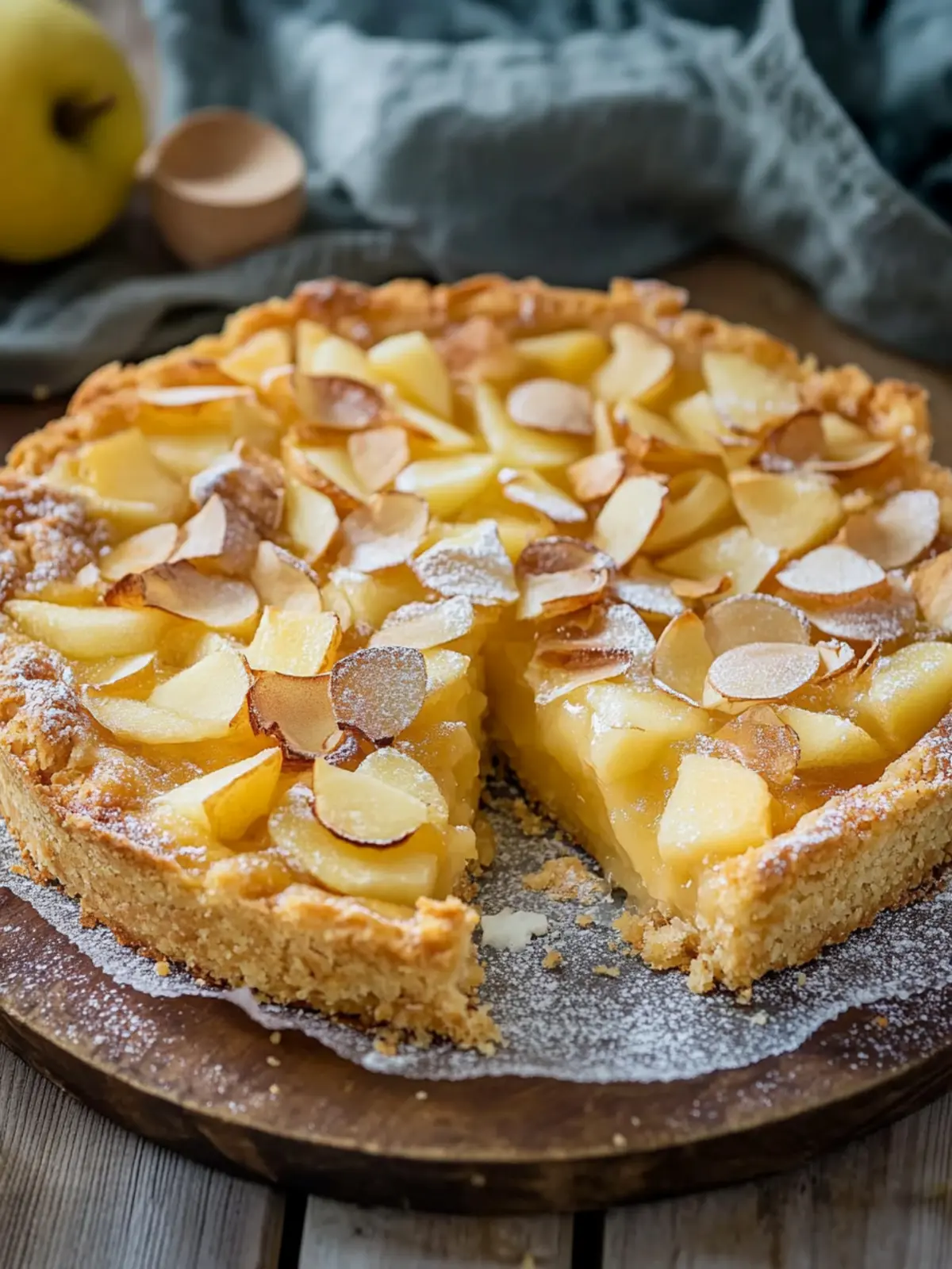 Apfel- und Sauerrahm-Blätterkuchen