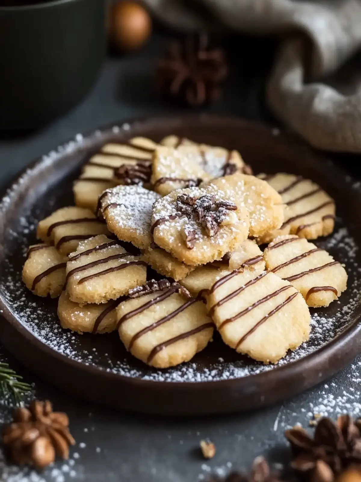 Butterkekse mit Nougat – Festliche Köstlichkeit selbstgemacht 4 Butterkekse mit Nougat
