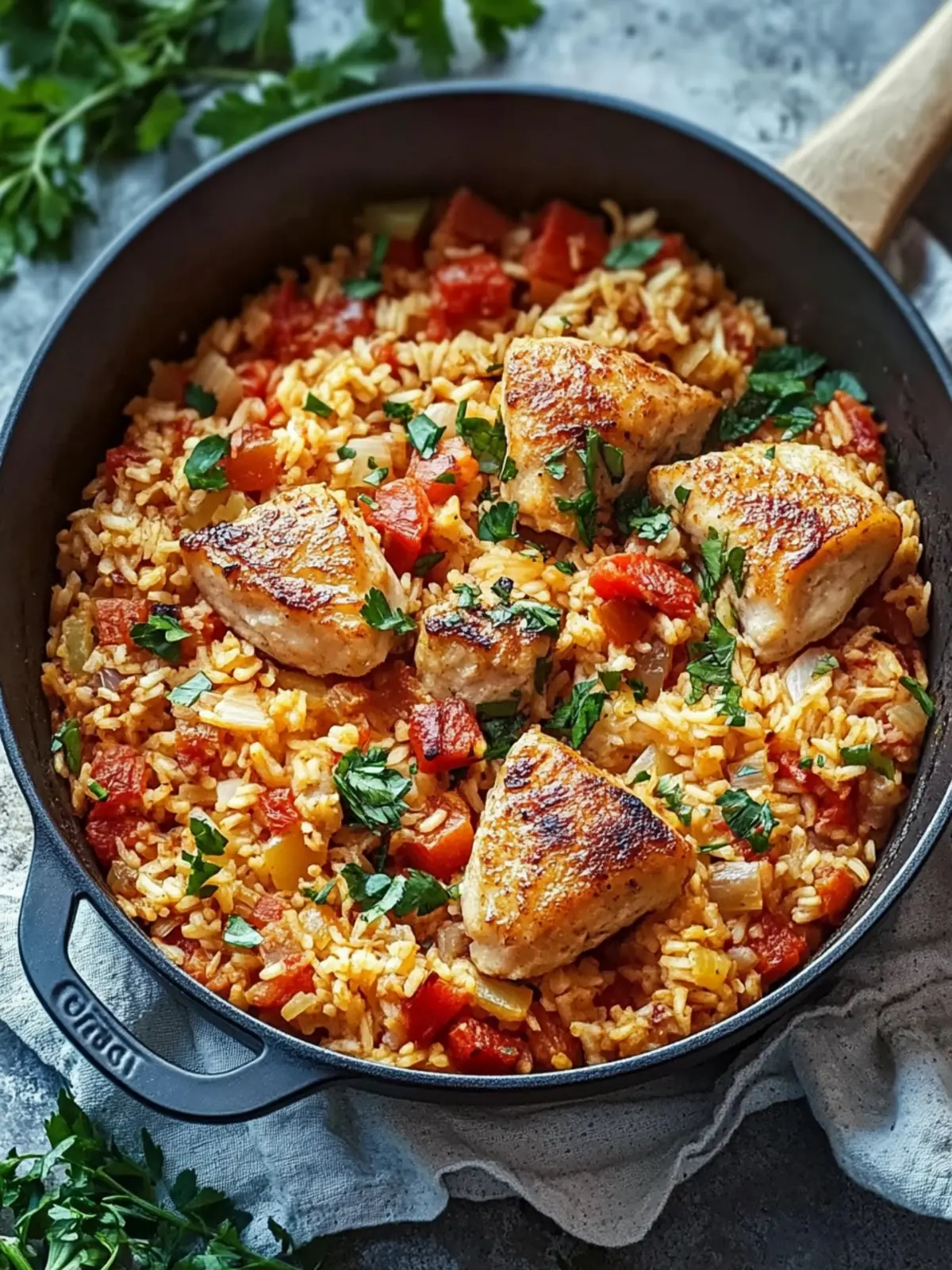 Ein-Topf Hähnchen und Reis: Das perfekte Familiencomfort-Essen 5 Ein-Topf Hähnchen und Reis