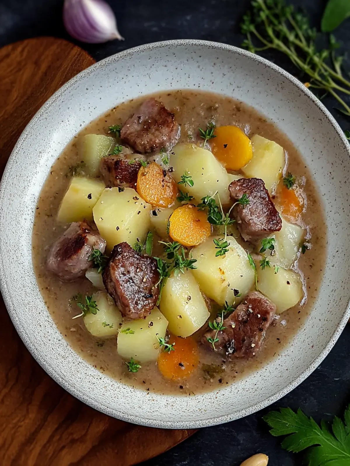 Cremiger Hackfleisch-, Kartoffel- und Kohlrabi-Eintopf für Warmhalte-Fans 3 Cremiger Hackfleisch-, Kartoffel- und Kohlrabi-Eintopf