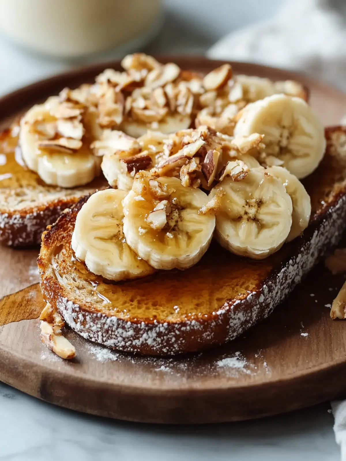 Miso Karamell Bananen French Toast mit geröstetem Kokosnuss für perfekten Brunch 3 Miso Karamell Bananen French Toast mit geröstetem Kokosnuss
