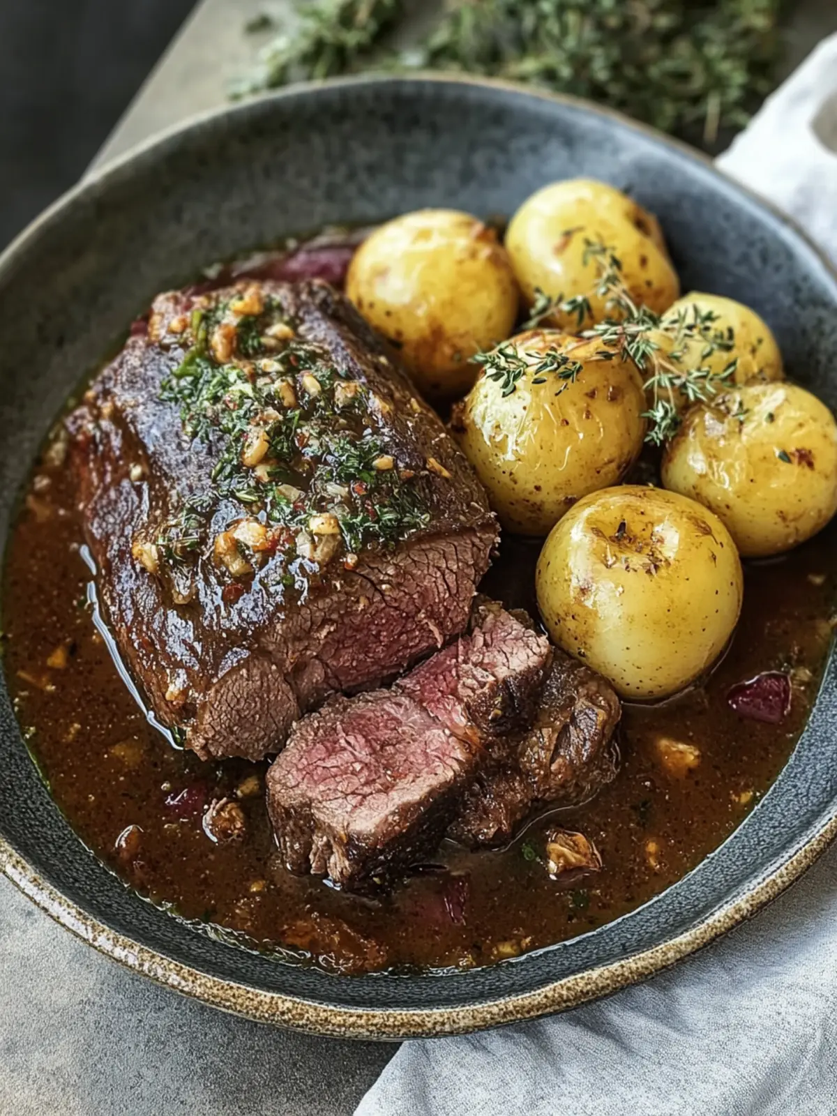 Rheinischer Sauerbraten mit Rosinen: Traditioneller Genuss für die Familie 4 Rheinischer Sauerbraten mit Rosine