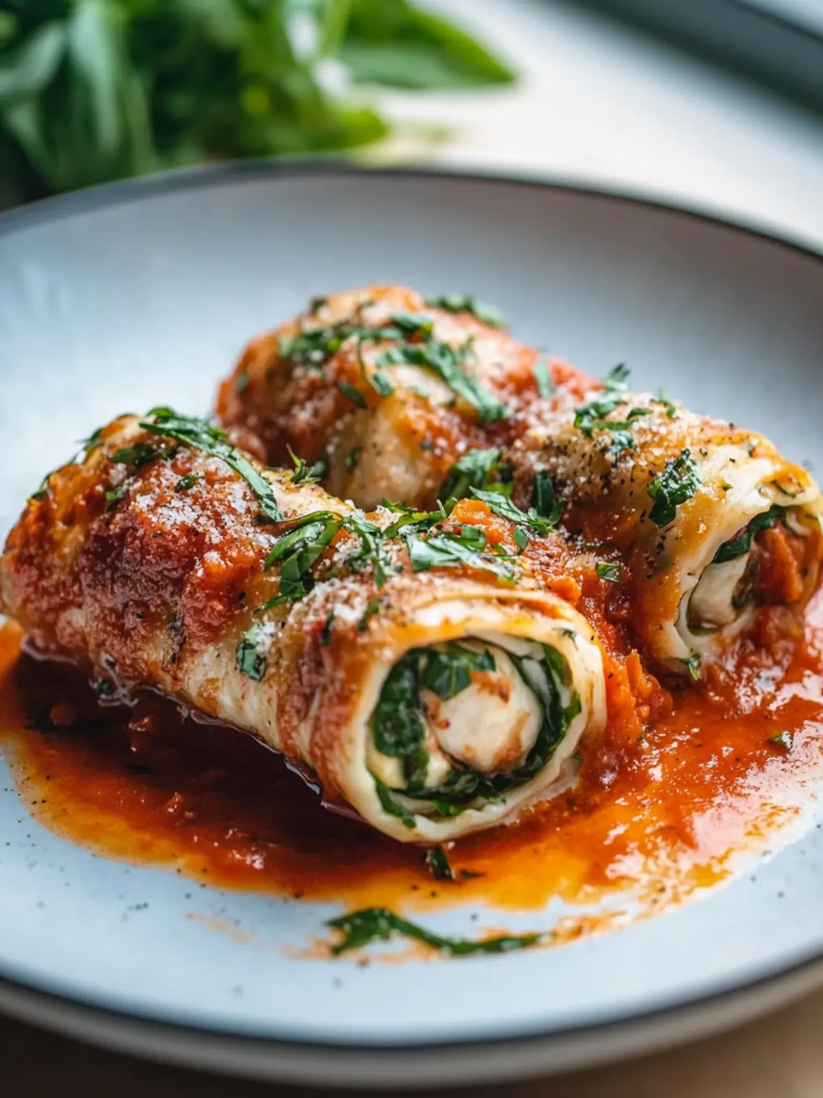 Saftige Involtini in würziger Tomatensauce für den perfekten Abend 4 Saftige Involtini in würziger Tomatensauce