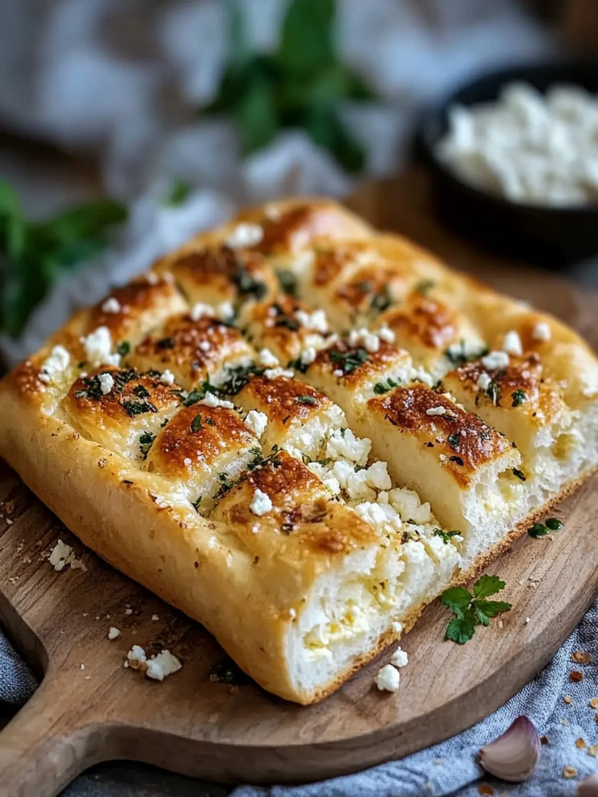 Feta-Brot aus der Heißluftfritteuse: Einfach & Lecker! 2 Feta-Brot aus der Heißluftfritteuse