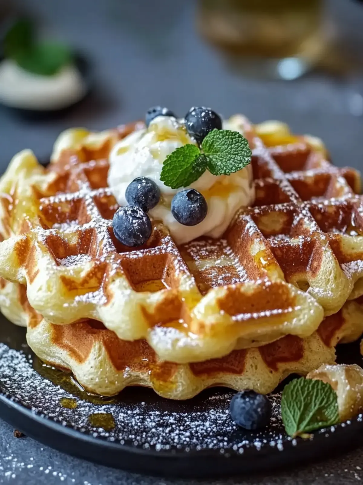 Crispy salzige Waffeln mit Schinken und Käse für dein Brunch-Glück 3 Crispy salzige Waffeln mit Schinken und Käse