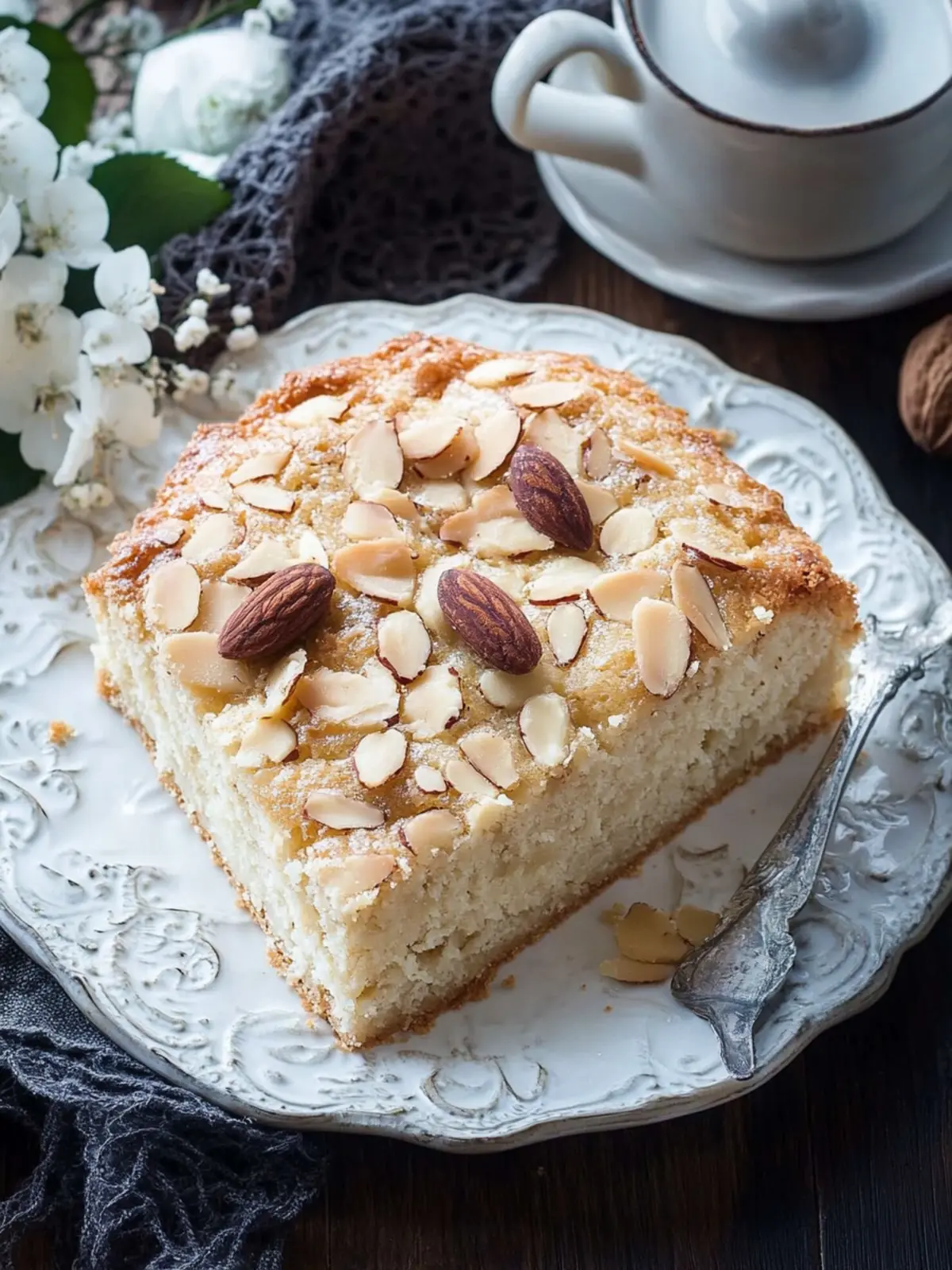 Blechkuchen mit Mandeltopping: Schneller Genuss für jeden Tag 2 Blechkuchen mit Mandeltopping