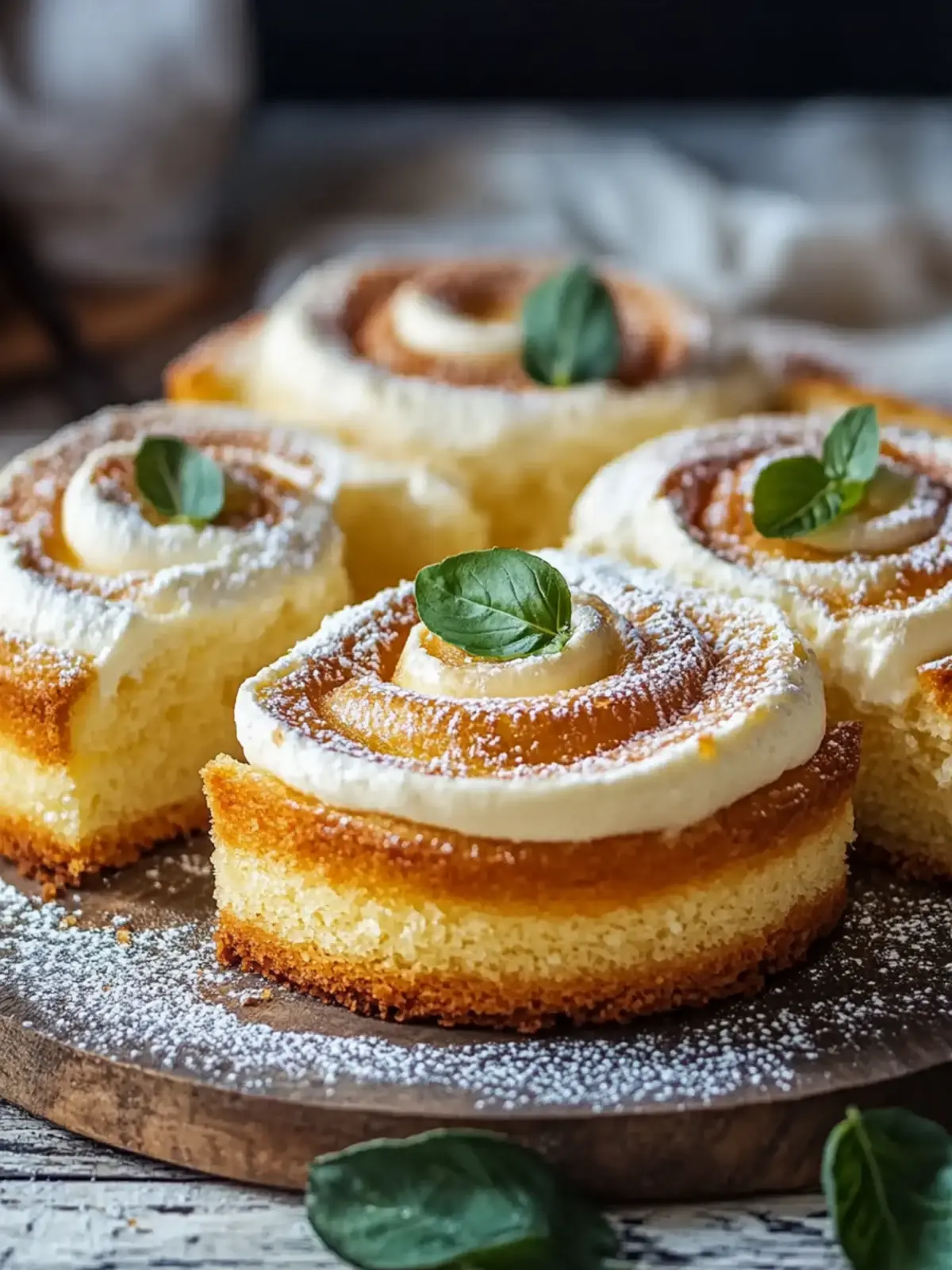 Mini-Zimtschnecken-Käsekuchen für süße Genussmomente 4 Mini-Zimtschnecken-Käsekuchen
