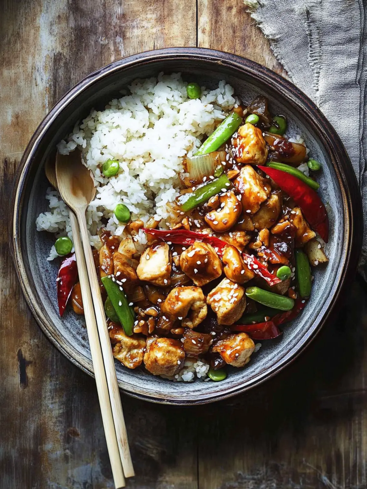 Scharfer Kung Pao Blumenkohl für ein schnelles Dinner! 2 Kung Pao Blumenkohl