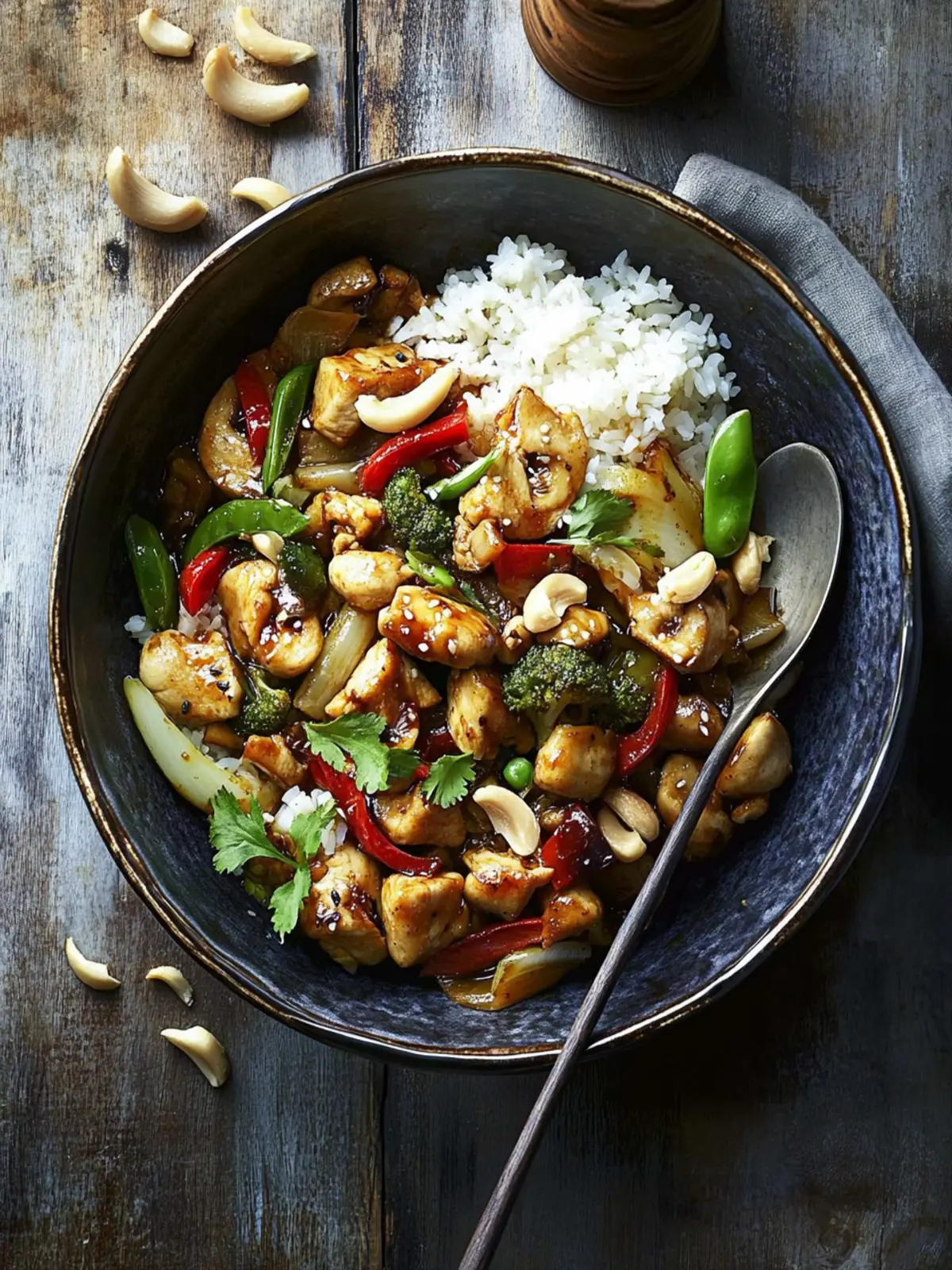Scharfer Kung Pao Blumenkohl für ein schnelles Dinner! 3 Kung Pao Blumenkohl